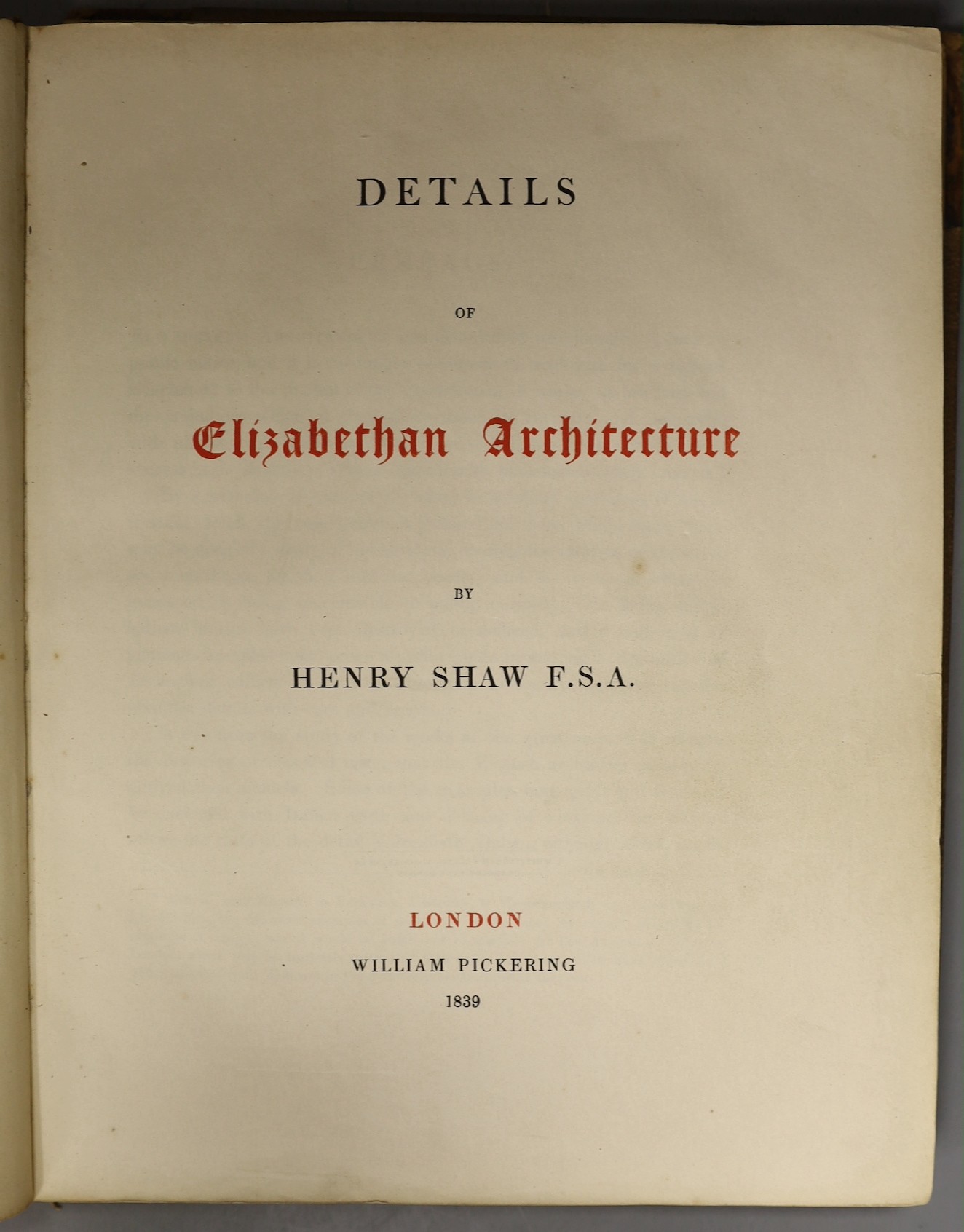 Shaw, Henry - Elizabethan Architecture London 1839